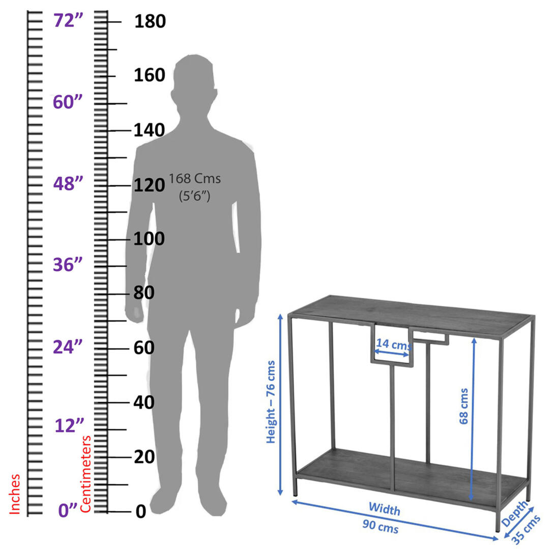 Kenny Multipurpose brown Console Hall Table